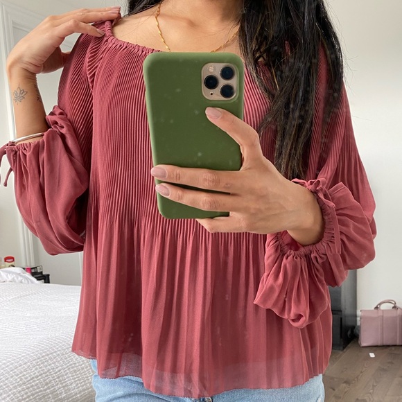 Aritzia Wilfred Mauve blouse - Picture 5 of 8